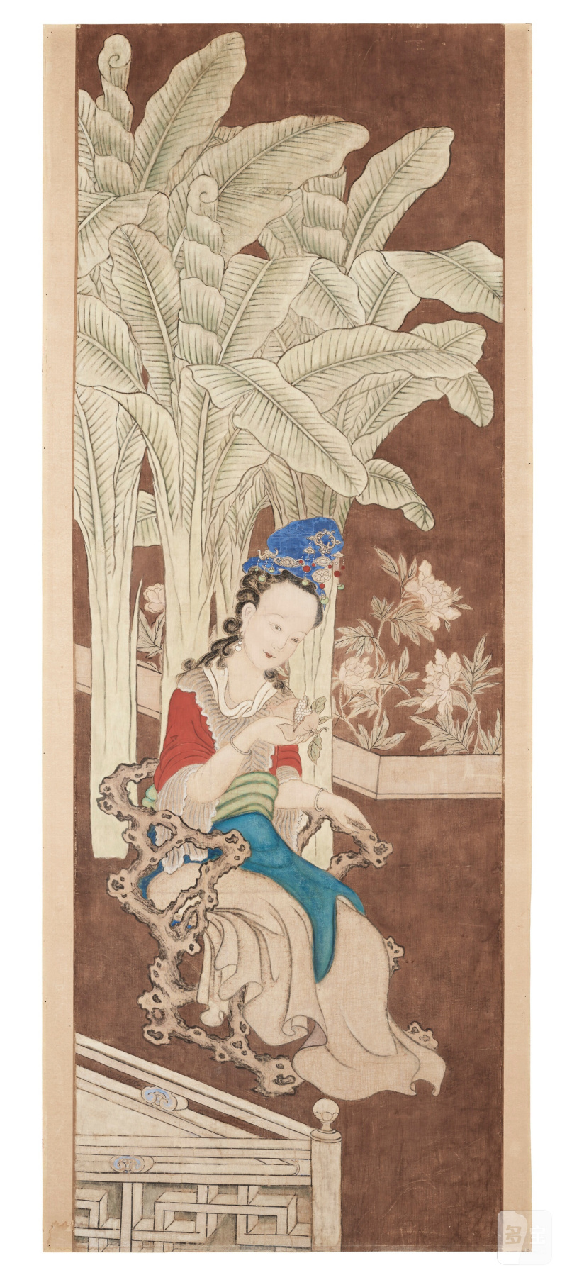 ANONYME (CHINE, DYNASTIE QING, XVIIIE SIÈCLE)  Dame de Cour - 图2